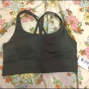 SOLD Energy bra longline size 8 Gray Sage